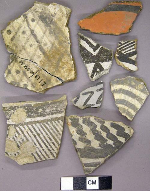 Decorated potsherds