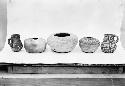 Mancos black on white pottery vessels from Pueblo II horizons