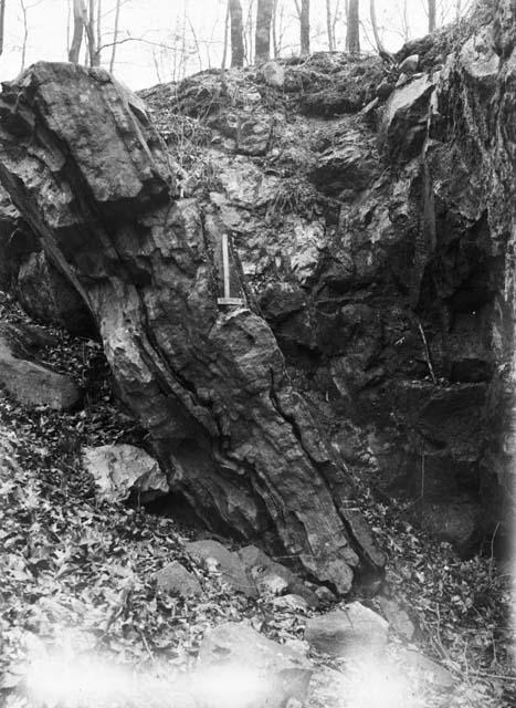 North end of quarry from south of dig site