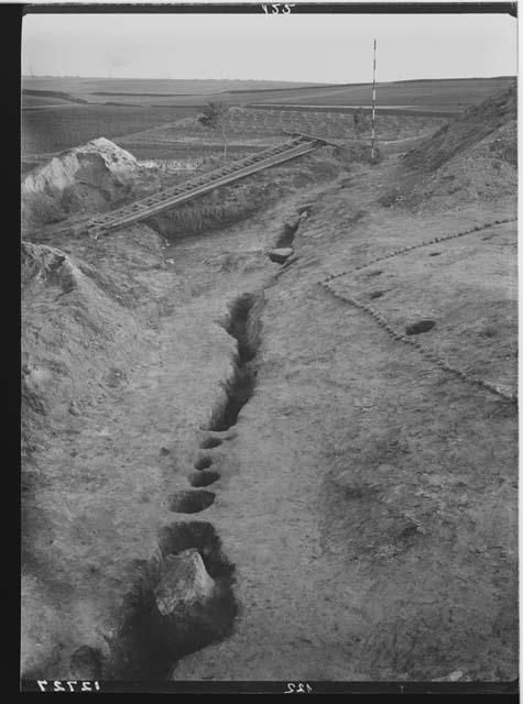 Palisade I - east section facing southeast, from boundary