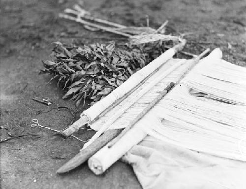 Close-up of loom, house of Tiburcio Jimenez