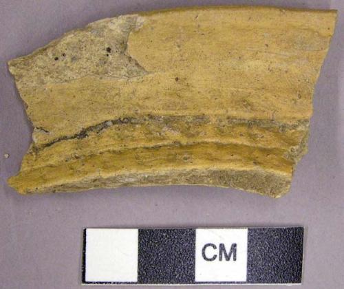 Corrugated rim sherd