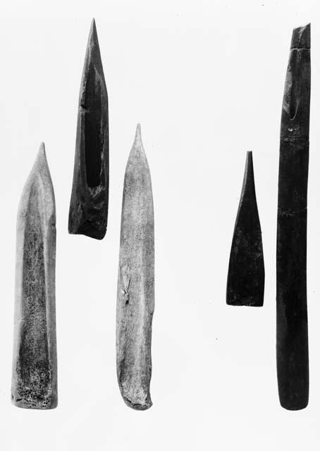 Bone awls from Pueblo II levels