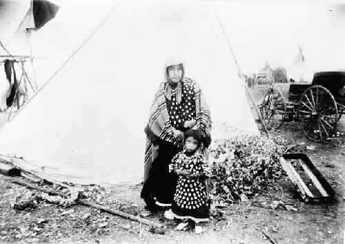 Elk teeth dresses, Crow Indians