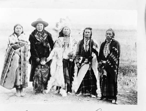 Group of Crow Indians and Nez Perce