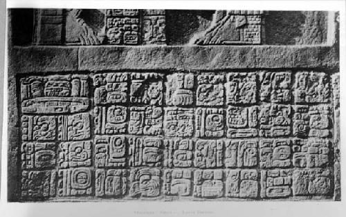 Glyphs at base of front of Stela 2