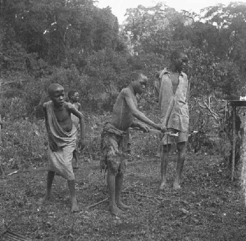 Native youngster brings in a live snake