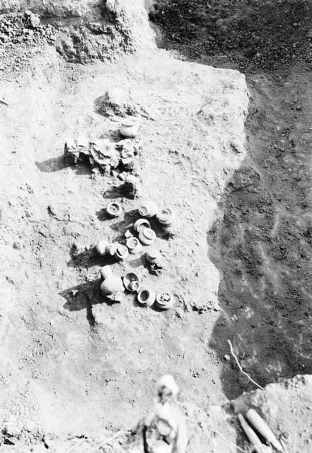 Excavation 1-31; Grave A looking south