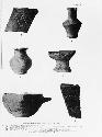 Incised pottery from middle strata, culture I, II, and IV