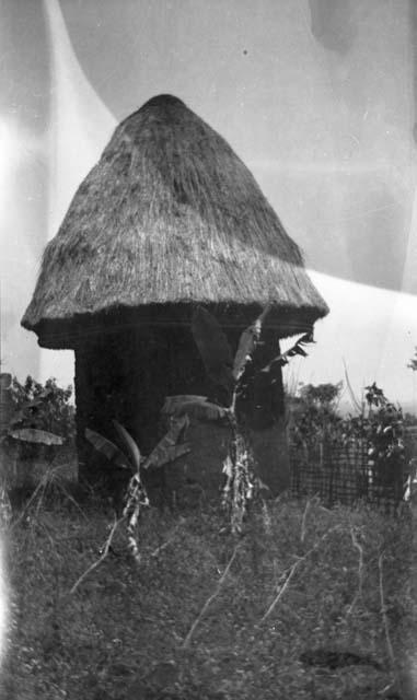 Banganti and Bafusam huts, the type now being built in Bamum