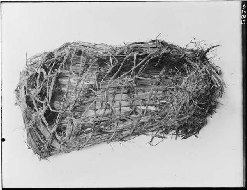 Fragments of cedar bark cradle