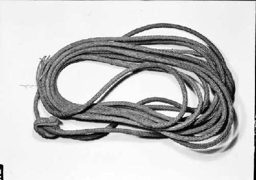 Plaited buckskin rope