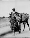 Temsaman man leading a donkey