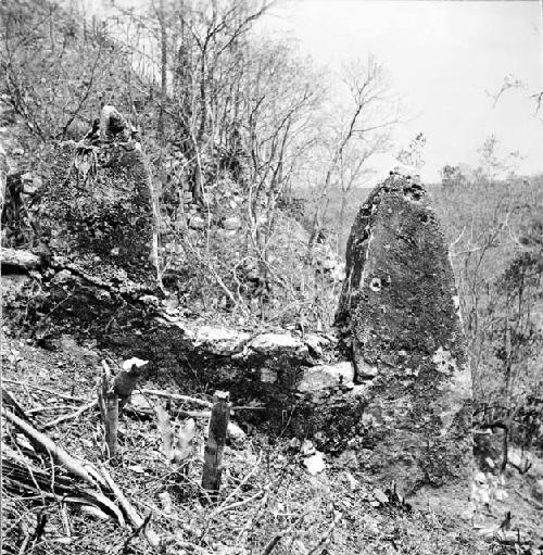 Adornos on east wall with mound 1 in background