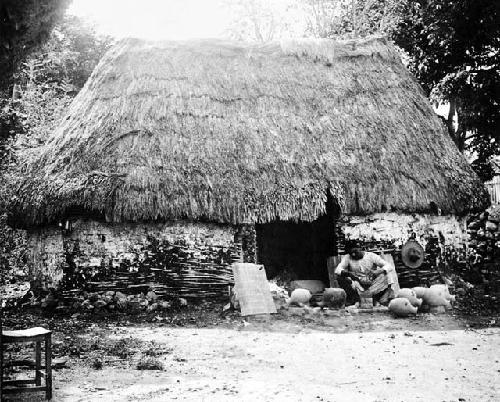 Modern Maya potters working about 1900