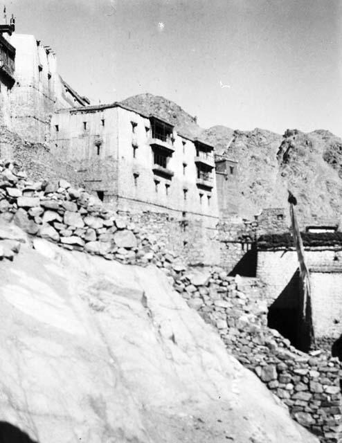 Leh, the palace, built on steep hillside