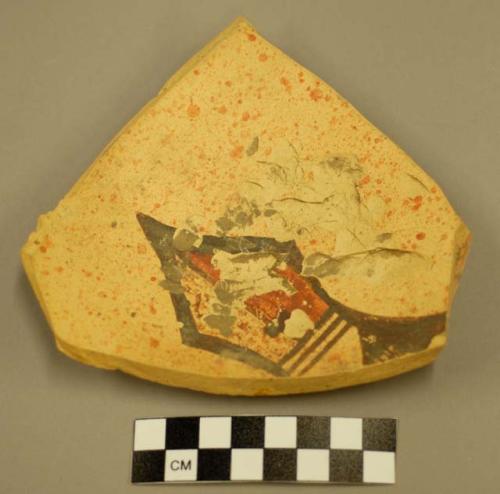 Polychrome potsherd