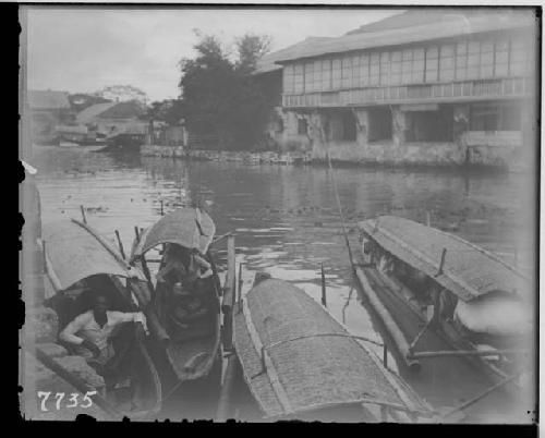 Boats on River