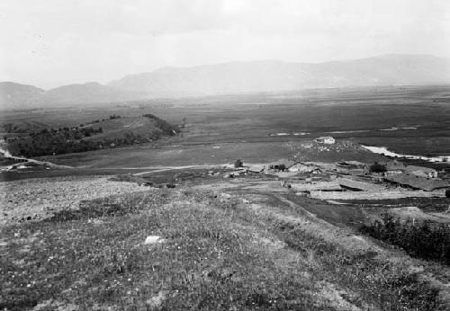 Tumba taken from the north slope of Bedein, facing east