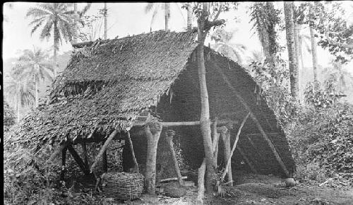 Smelting roof over furnace