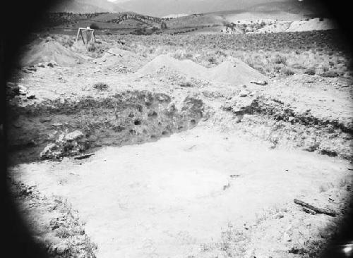 Site VII, Kiva A from Southeast