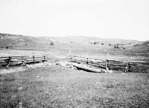 Site, facing east