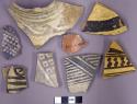 Decorated potsherds