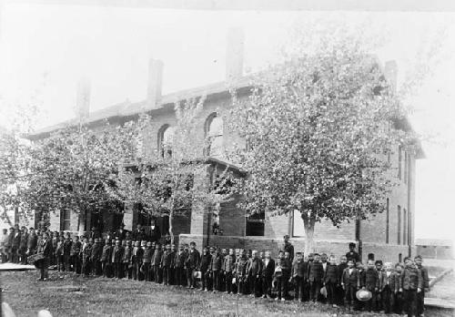 Crow Indian boarding school, boys' dormitory