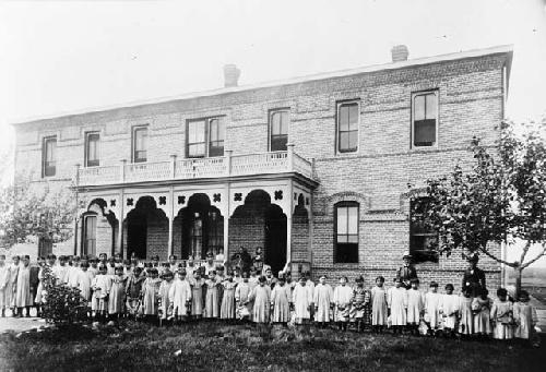 Crow Indian boarding school, girls' dormitory