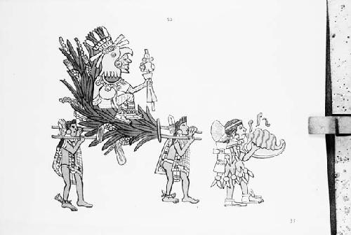 Copy of plate, from the book of the Life of the Ancient Mexicans