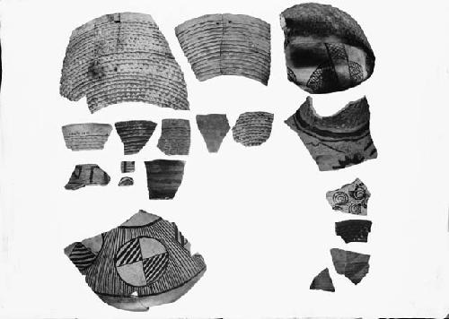 Potsherds from all Pueblo levels