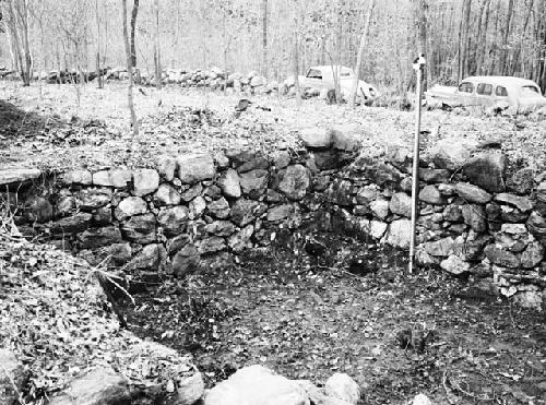 Structure one, cellar walls