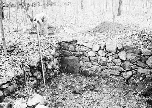 Structure one, cellar walls