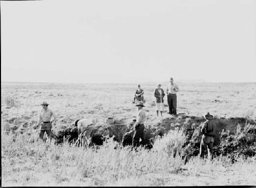 Landscape view, first cut in long North face