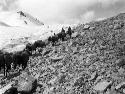 Caravan descending moraine