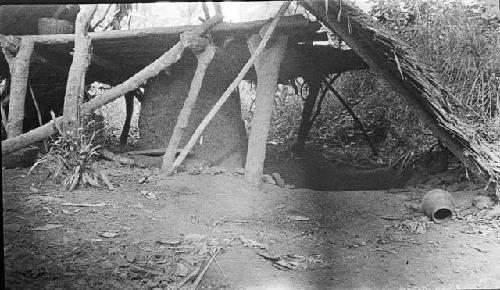 Smelting roof over furnace