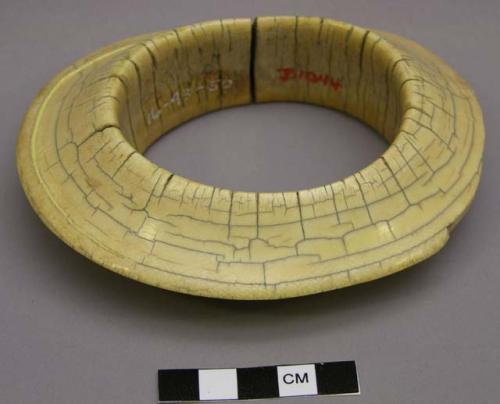 Ivory armlet, elliptical