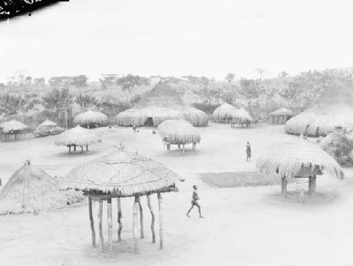 Bird's eye view of village