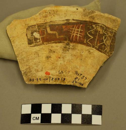 San Bernardino polychrome potsherd