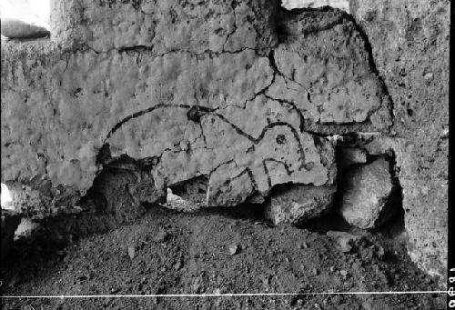 Pictograph on wall of Cliff Ruin 2, middle fork