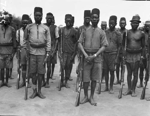 Close-up of soldiers in uniform