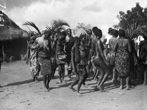 Group involved in funeral dance