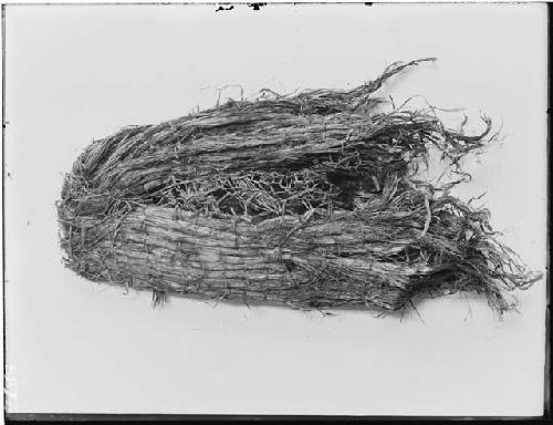 Fragments of cedar bark cradle