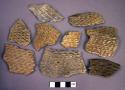 Corrugated potsherds