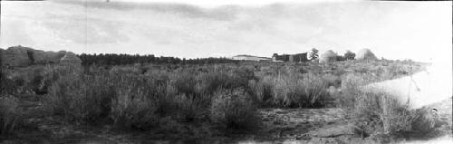 Navajo Hogans on road to Zuni