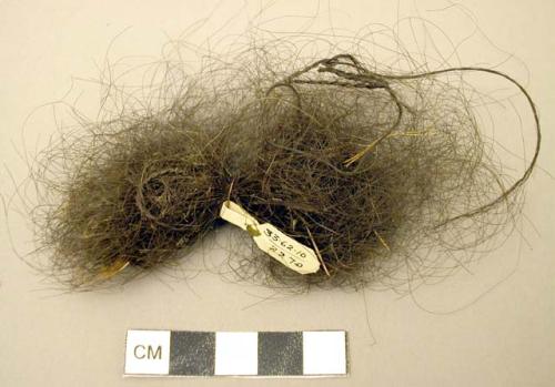 Human hair for making string