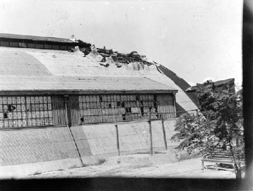 Building with hole in roof