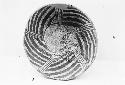 Interior of Mancos black on white pottery bowl from Pueblo II level