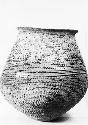 Corrugated pottery jar from Pueblo II level