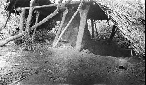 Smelting roof over furnace